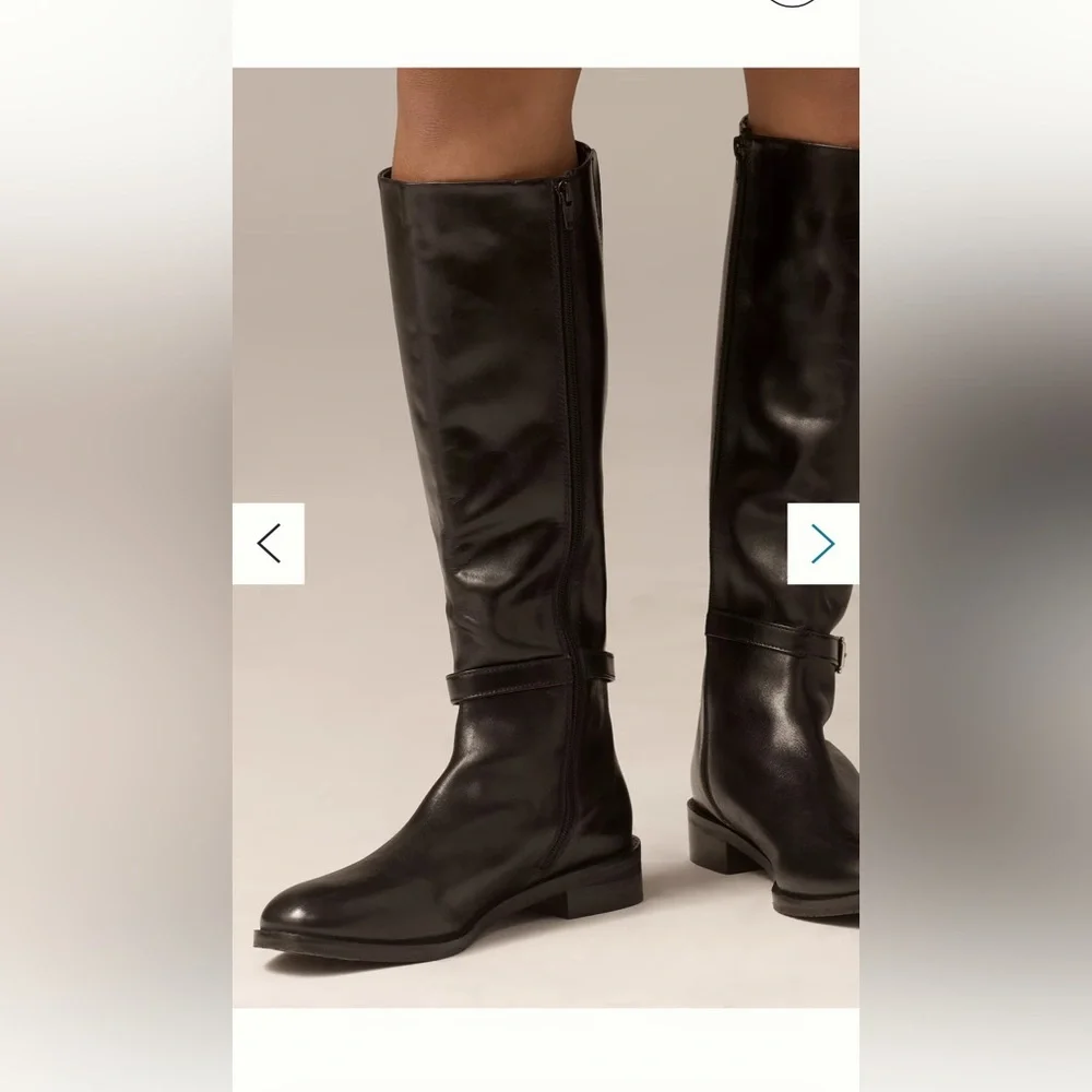 Maeve Buckle Strap Riding Boot - Picture 2 of 4